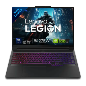 Lenovo Legion Pro 7 Intel, 40.64cms, Eclipse Black - Gaming Laptop | Gaming PC - Intel? Core? Ultra 9 275HX - 1 TB SSD - 32 GB RAM | 83F5CTO1WWIN1
