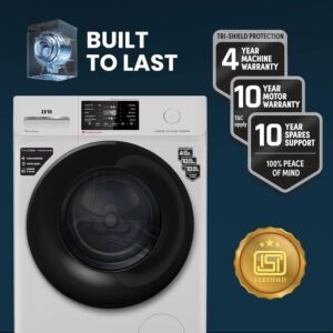 IFB 8 Kg 5 Star, DeepClean® Technology, AI Powered, WiFi, Fully Automatic Front Load Washing Machine (SENATOR GXN 8012 CMS, PowerSteam®, 9 Swirl, Steam Refresh, Inbuilt Heater, Eco Inverter, Grey)