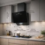 Faber 60cm 1200 m³/hr Vertical Wall Mounted Chimney|Filterless|Two Way Suction|AutoClean|8 Yr on Motor & 2 Yr Comprehensive Warranty by Faber|Touch&Gesture Control|Hood Mojito IN HC SC FL BK 60,Black