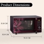 LG 28 L Convection Microwave Oven (MC2886BRUM, Black, 360° Motorised Rotisserie for Bar-be-queing, Diet Fry, Ghee in 12Mins, 251 Auto Cook Menu, Stainless steel cavity & Health Plus Menu)